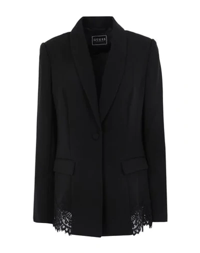Guess Suit Jackets In Black