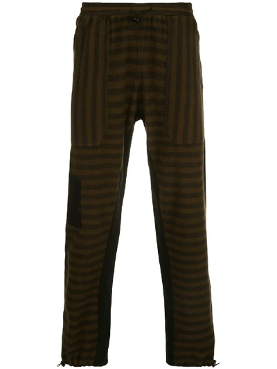 Phipps Striped Track Trousers In Brown