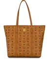 Mcm Medium Aren Tote Bag In Brown