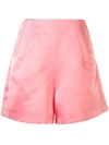 DICE KAYEK SATIN THIGH-LENGTH SHORTS