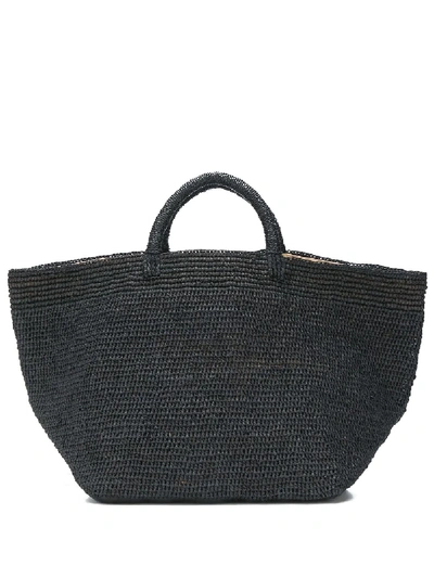 Ibeliv Woven Shopper Tote In Black