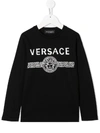 YOUNG VERSACE MEDUSA HEAD LOGO SWEATSHIRT