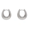 TOM WOOD TOM WOOD SILVER SMALL ICE HOOP EARRINGS