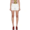 GUCCI GUCCI WHITE DENIM CHERRY SHORTS