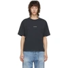 Acne Studios Cropped Length Logo T-shirt In Black