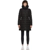 Moncler Womens Black Flammette Brand-patch Slim-fit Shell-down Jacket In 999 Black