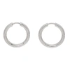 TOM WOOD SILVER MEDIUM CLASSIC HOOP EARRINGS