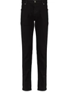 BALMAIN MID-RISE SLIM-LEG JEANS