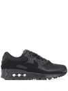 Nike Women's Air Max 90 Casual Sneakers From Finish Line In Black,black,white,black