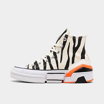 CONVERSE CONVERSE WOMEN'S CPX70 ZEBRA COLORBLOCKED PLATFORM HIGH TOP CASUAL SHOES 2543951
