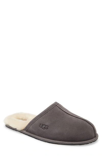 Ugg Scuff Mens Slipper In Dark Grey