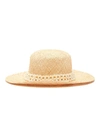 LAURENCE & CHICO PEARL EMBELLISHED STRAW HAT