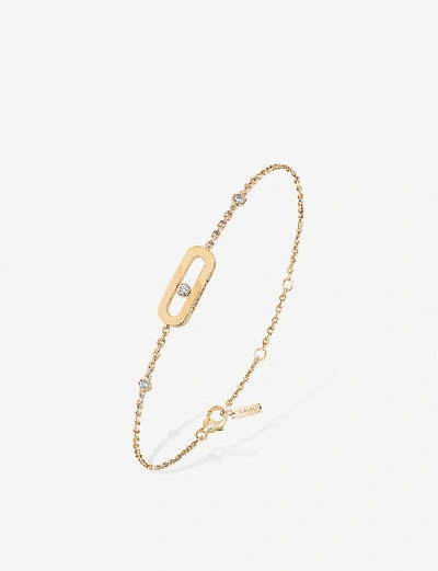 Messika Move Uno 18ct Yellow-gold And Diamond Bracelet In Yellow Gold
