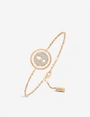 MESSIKA MESSIKA WOMENS PINK GOLD LUCKY MOVE 18CT ROSE-GOLD AND PAVÉ DIAMOND BRACELET,40100891