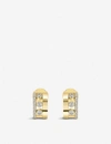 MESSIKA MESSIKA WOMEN'S PINK GOLD ROMANE 18CT YELLOW GOLD AND 0.27CT BRILLIANT-CUT DIAMOND MINI EARRINGS,40100065