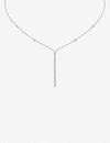 MESSIKA MESSIKA WOMEN'S WHITE GOLD GATSBY 18CT WHITE-GOLD AND DIAMOND NECKLACE,40100524