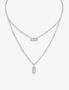 MESSIKA MESSIKA WOMEN'S WHITE GOLD MOVE 18CT WHITE-GOLD AND DIAMOND NECKLACE,40099981