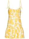 ZIMMERMANN BELLS RUFFLED FLORAL-PRINT MINI DRESS