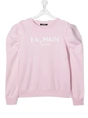 BALMAIN TEEN LOGO SWEATSHIRT