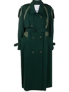 KENZO BI-COLOUR BELTED TRENCH COAT