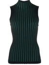 KENZO RIBBED SLEEVELESS TOP