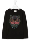 KENZO TIGER-PRINT COTTON T-SHIRT