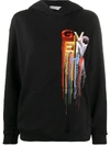 GIVENCHY EMBROIDERED LOGO HOODED SWEATSHIRT