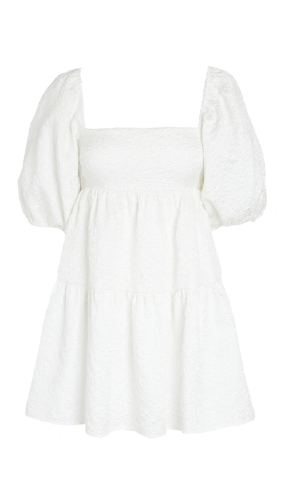 Amanda Uprichard Maisie Dress In White Daisy