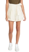 ALEX MILL PLEATED SHORTS IN LINEN