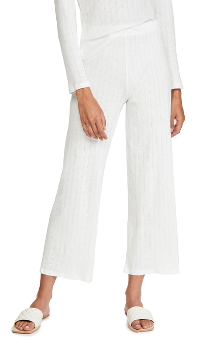 Leset Pointelle Trousers In White