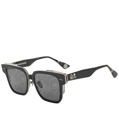 A Bathing Ape Eyewear X Mastermind World Bmj004 V2.0 Sunglasses In Black
