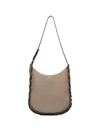 Chloé Darryl Medium Leather Shoulder Bag In Neutrals