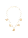 APPLES & FIGS CROWN SHELLS TREASURE 18KT NECKLACE