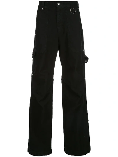 Phipps High-waisted Cargo Trousers In Black