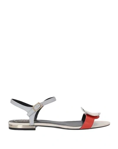 Roger Vivier Sandals In Ivory