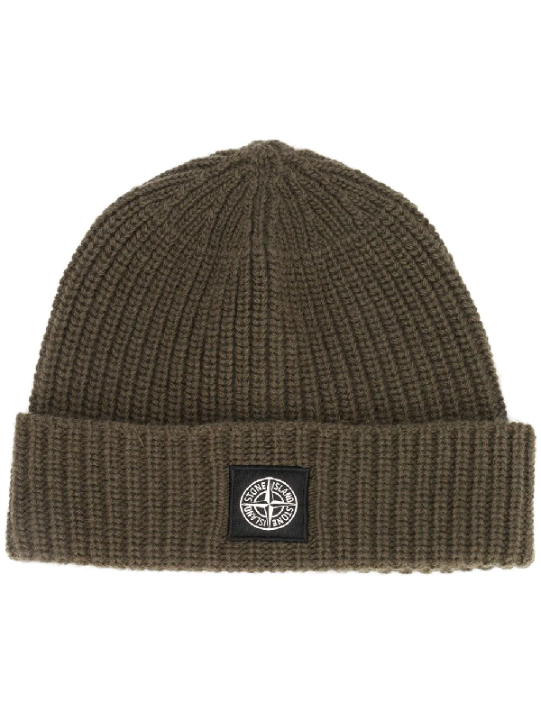stone island cap green