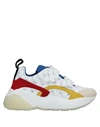 Stella Mccartney Eclypse Printed Faux Leather And Suede Exaggerated-sole Sneakers In White