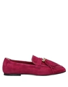 TOD'S TOD'S WOMAN LOAFERS GARNET SIZE 7.5 SOFT LEATHER,11916603MD 2