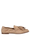 Tod's Woman Loafers Beige Size 7.5 Soft Leather