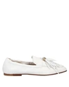 TOD'S TOD'S WOMAN LOAFERS WHITE SIZE 7 SOFT LEATHER,11916599BH 13