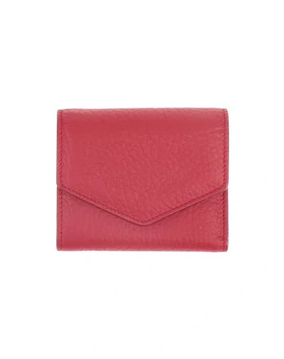 Maison Margiela Wallet In Brick Red