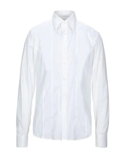 Addiction Solid Color Shirt In White