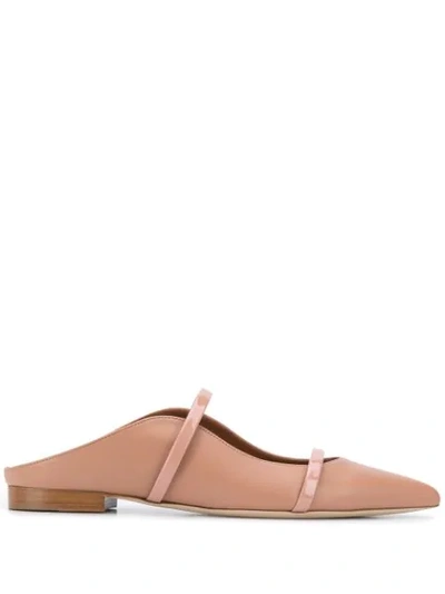 Malone Souliers Maureen Strappy Ballerinas In Nude