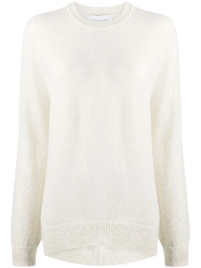 Christian Wijnants Slouchy Crew Neck Jumper In White