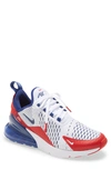 Nike Air Max 270 Usa Sneakers In White/red Royal In White/ Red/ Obsidian