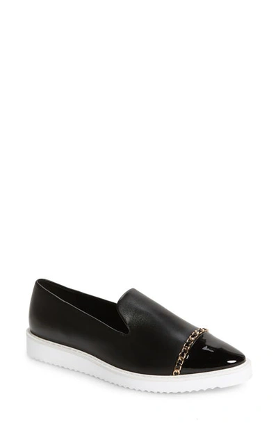 Karl Lagerfeld Caralee Cap Toe Slip-on Trainer In Black