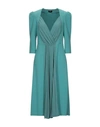 Elisabetta Franchi Knee-length Dress In Emerald Green