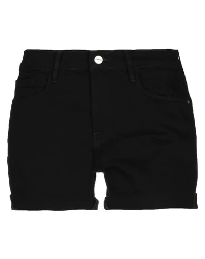Frame Denim Shorts In Black