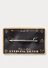 Double Rl Silver-plated Collar Bar In Silver