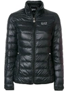 Ea7 Train Core Hooded Light Down Jacket In Black